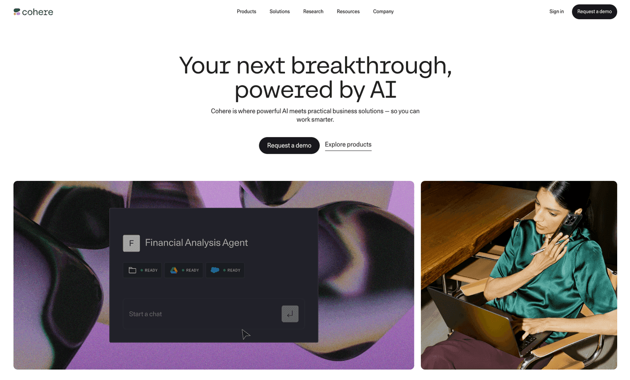 Cohere Style design.md - Vibe Coding 设计规范，复制给 AI 生成代码