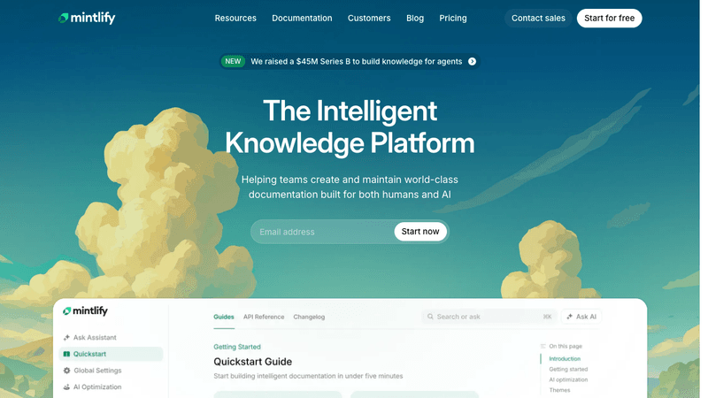 Mintlify Style design.md - Vibe Coding 设计规范，复制给 AI 生成代码