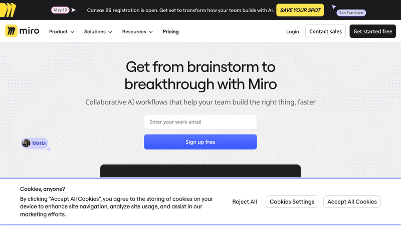 Miro Style design.md - Vibe Coding 设计规范，复制给 AI 生成代码