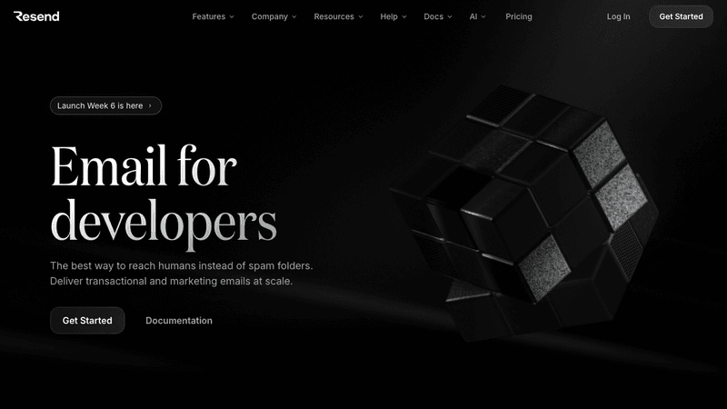 Resend Style design.md - Vibe Coding 设计规范，复制给 AI 生成代码