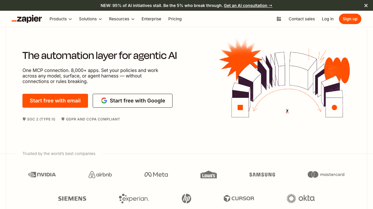 Zapier Style design.md - Vibe Coding 设计规范，复制给 AI 生成代码